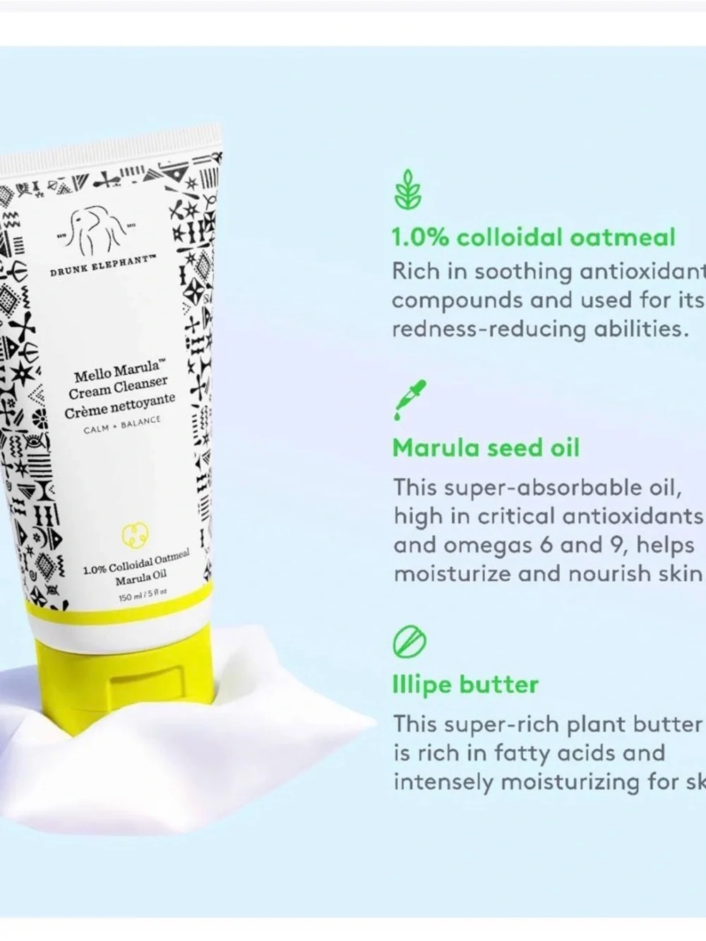 Drunk Elephant Mello Marula Cream Cleanser